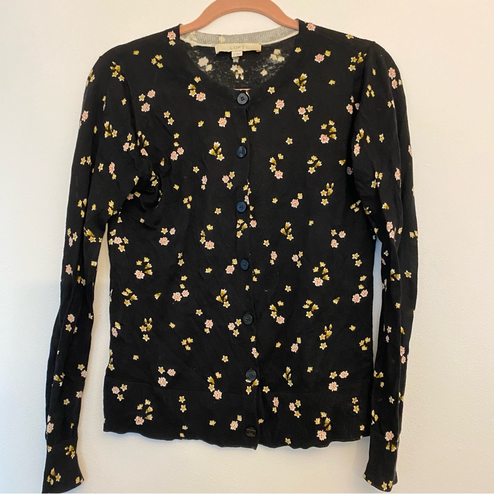 Loft floral cardigan
